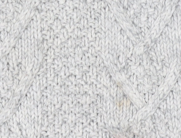 Marks and Spencer Men's Grey Cable-Knit XL Pullover