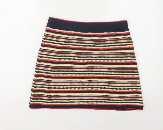 Womens UK Size 8 Zara A-Line Knit Skirt