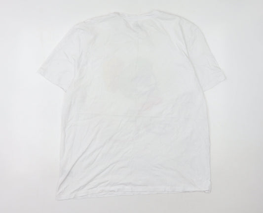 Looney Tunes XL White Cartoon T-Shirt, Men's Marvin Character