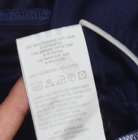 Adidas Men's Blue Athletic Jersey T-Shirt Medium