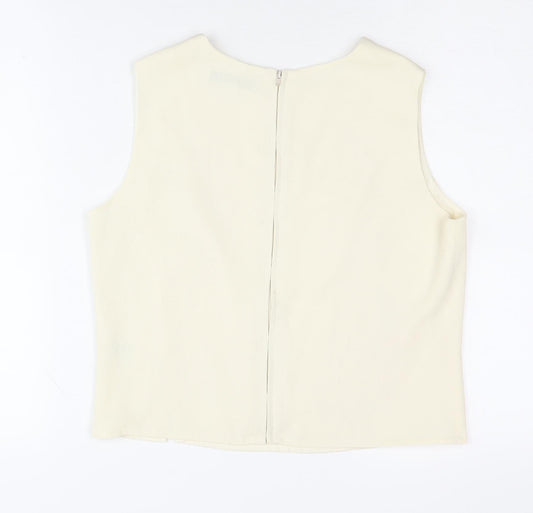 Womens UK Size 10 NEXT Ivory Blouse