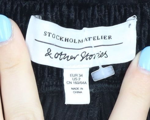 & Other Stories Women's Black Trousers Size 6