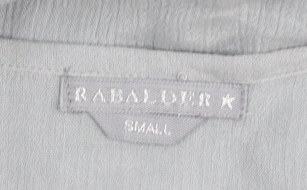 RABALDER Women's Grey Blouse, Size S, Casual, Lightweight