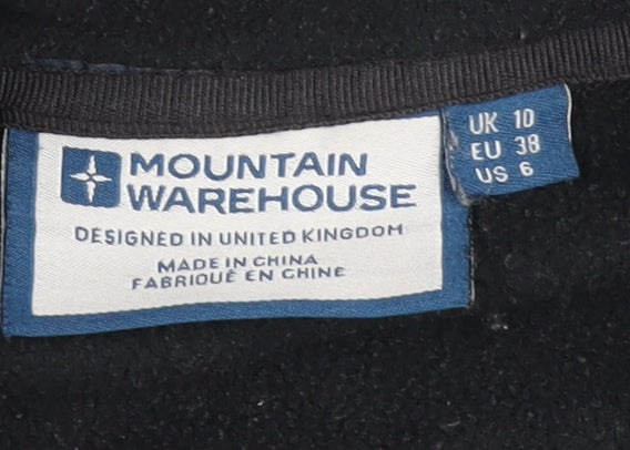 Mountain Warehouse Women's Black Fleece Jacket Size 10