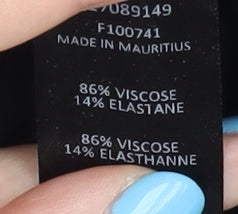 Brand and care label for ASOS DESIGN Black Maternity Pencil Skirt