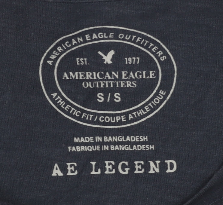 Mens UK Size S American Eagle Outfitters Blue T-Shirt