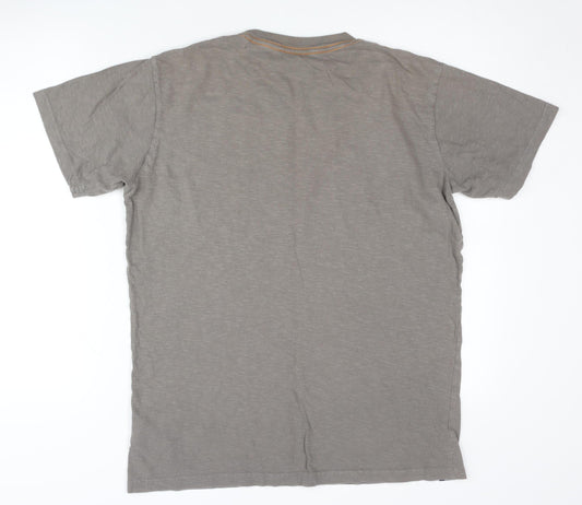 Weird Fish Men's Grey Surf Graphic T-Shirt