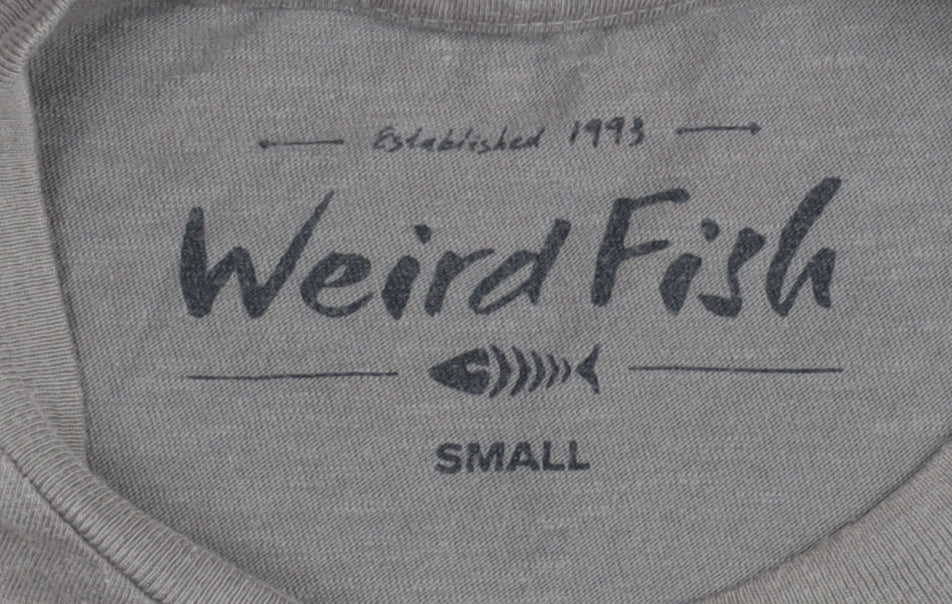 Weird Fish Men's Grey Surf Graphic T-Shirt