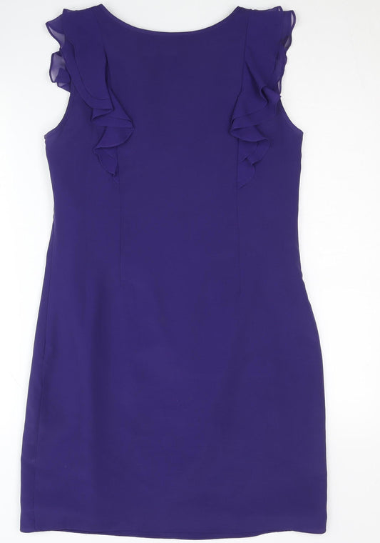 Oasis Purple Sleeveless Dress Women Size 10