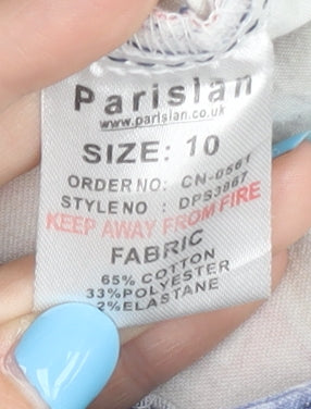 Parisian Women's Multicoloured Floral Playsuit - Size 10