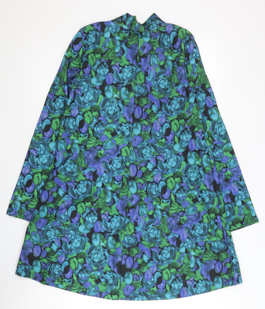 ZARA Women's Multicoloured Floral Dress Size 8