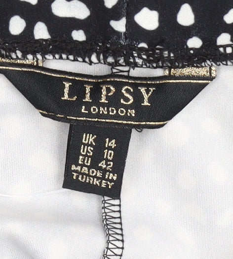 Lipsy Women's Black A-Line Skirt Size 14