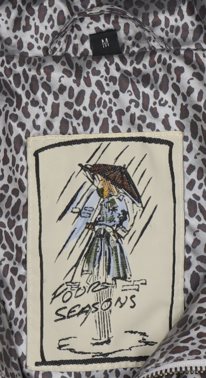 Four Seasons Women's Animal Print Rain Coat M