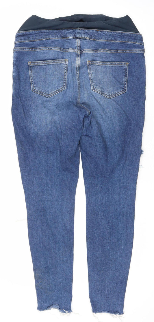 New Look Maternity Blue Skinny Jeans UK Size 12