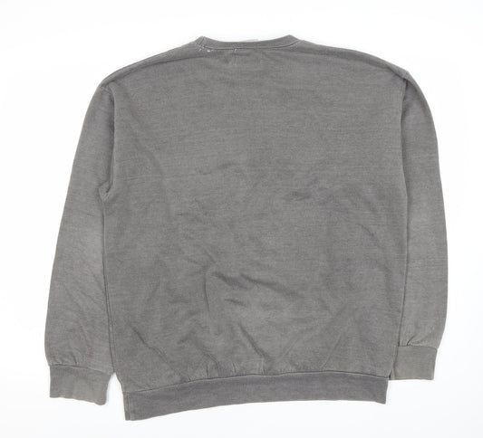 Topman Men's Grey Pullover Sweatshirt S