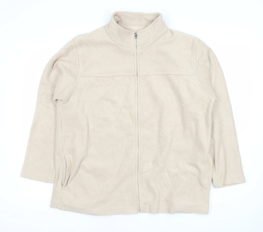 Womens UK Size 16 EWM Beige Basic Jacket