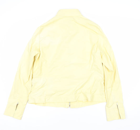 Laura Ashley Women's Yellow Casual Zip Jacket Size 16