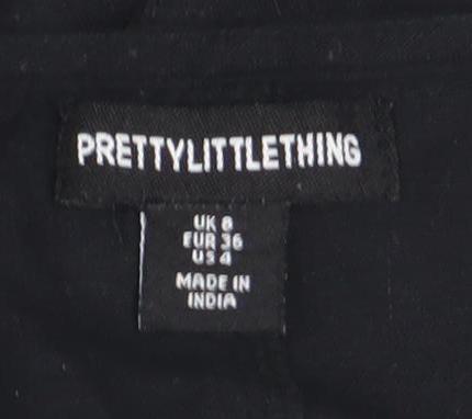 PrettyLittleThing Women's Black Waistcoat Size 8