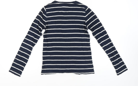 Jack Wills Women's Blue Striped Long Sleeve T-Shirt