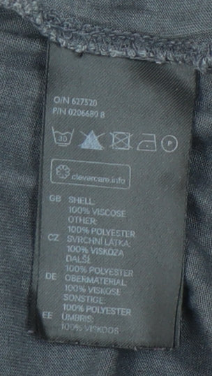 Womens UK Size 12 H&M Grey Basic Blouse
