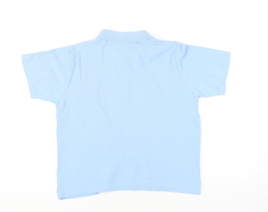 Isle Women's Blue Polo Shirt - M, Short Sleeve, Casual