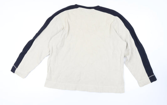 Mens UK Size L Burton Beige Pullover Sweatshirt