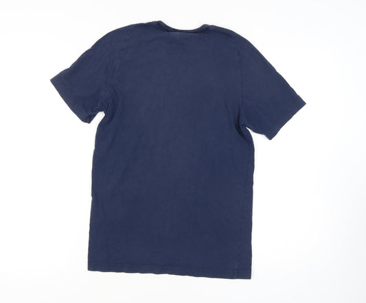 Adidas Men's Blue Short Sleeve Crew Neck T-Shirt - S