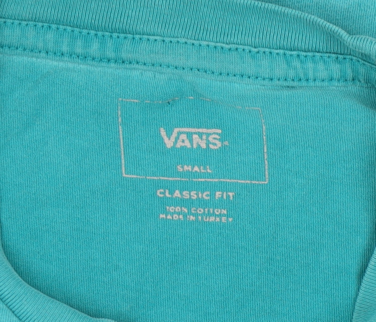 Unisex Adults UK Size S VANS Multicoloured Basic T-Shirt