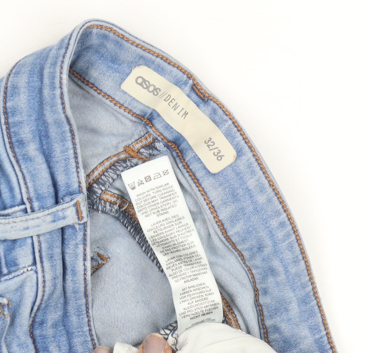 ASOS Women's Blue Skinny Jeans - Size 4XL