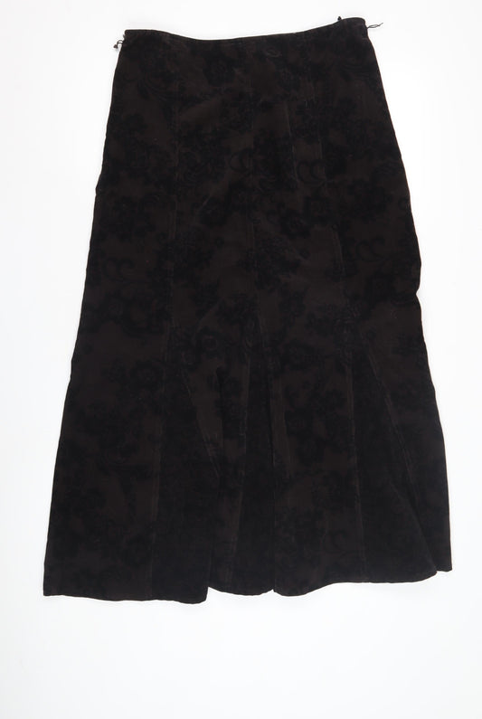 Marks and Spencer Women's Black Corduroy Skirt Size 12
