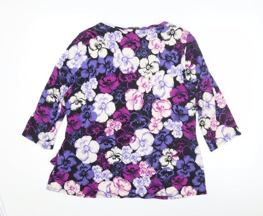 Womens UK Size 18 BHS Multicoloured Basic Blouse