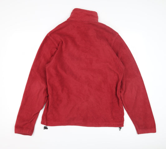 Columbia Unisex Red Fleece Jacket Size S Casual Outdoor