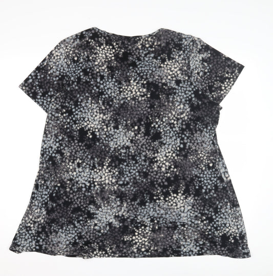 Womens UK Size 20 BM Collection Black Basic Blouse
