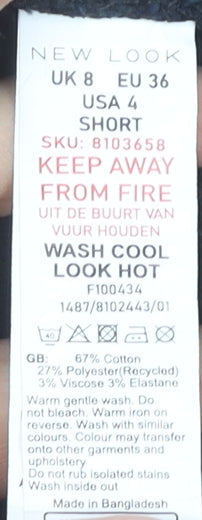 New Look Women's Black Skinny Jeans Size 8