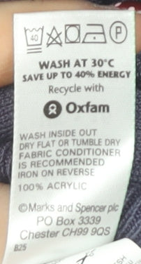Womens UK Size 16 Marks and Spencer Purple Pullover Jumper