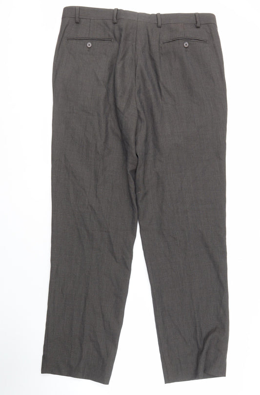 Marks and Spencer Grey Dress Pants 38 Waist Men's