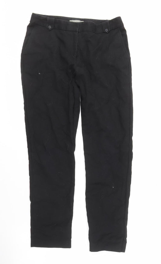 Womens UK Size 10 Oasis Slim Fit Black Trousers