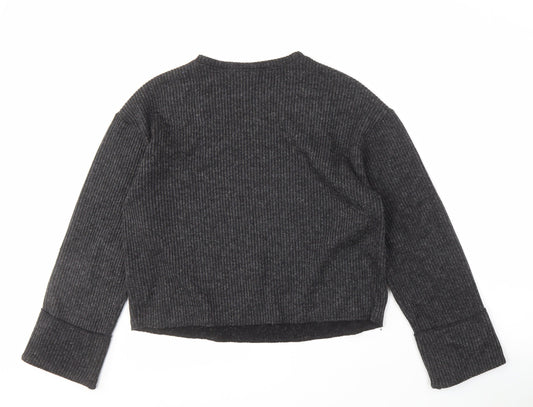 Womens UK Size M Zara Grey Pullover Jumper