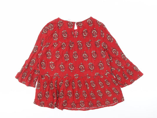 Womens UK Size 10 NEXT Red Blouse