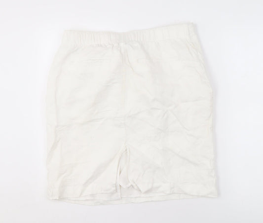 Marks and Spencer Women's White Pencil Skirt Size 14