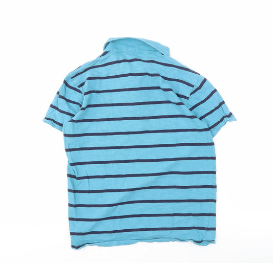 Gap Men’s Blue Striped Polo Shirt, Size S, Casual Wear