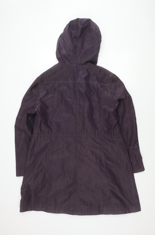 Klass Women's Purple Hooded Jacket Size 16