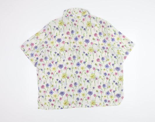 Damart Women's Multicoloured Floral Blouse Size 22