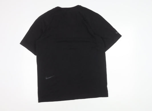 Nike Men's Black Medium Crew Neck T-Shirt