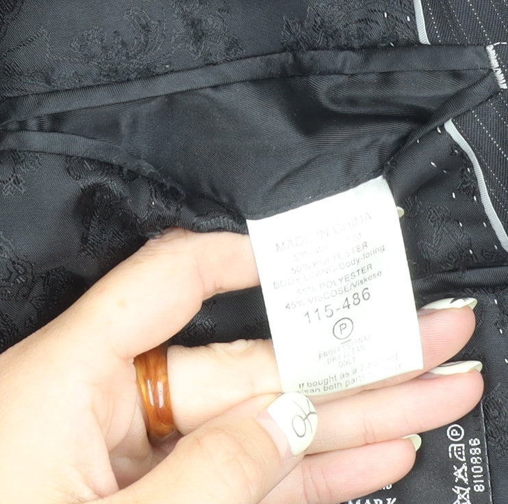 Mens UK Size 42 NEXT Regular Black Suit Jacket