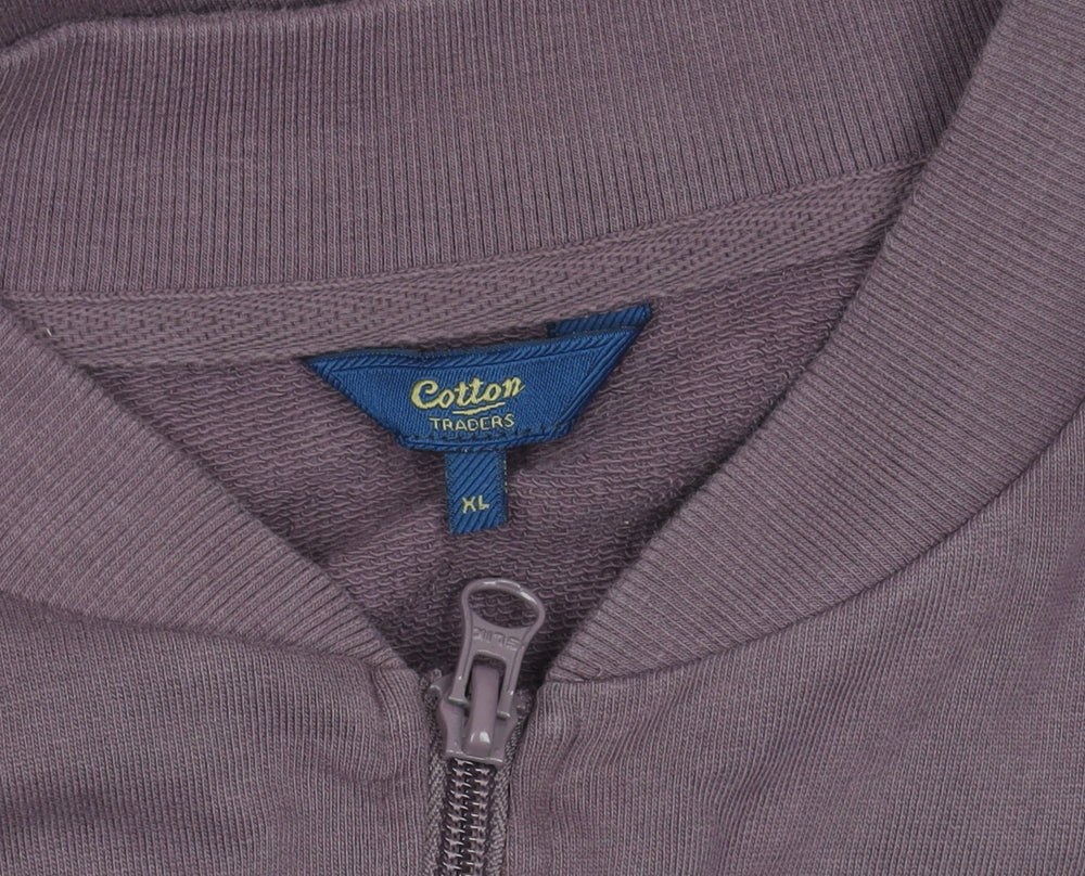 Mens UK Size XL Cotton Traders Purple Bomber Jacket