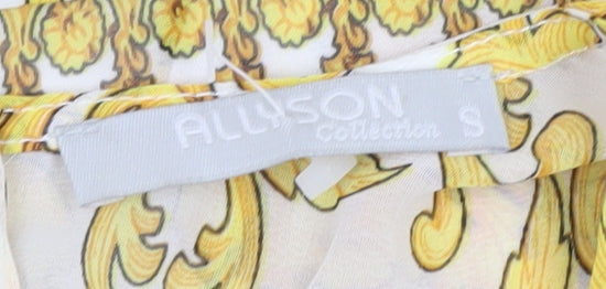 Allison Collection Yellow Floral Baroque Jumpsuit Women S