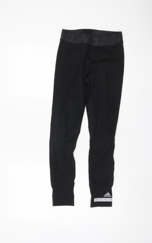 Womens UK Size XS adidas Slim Fit Jogger Black Trousers