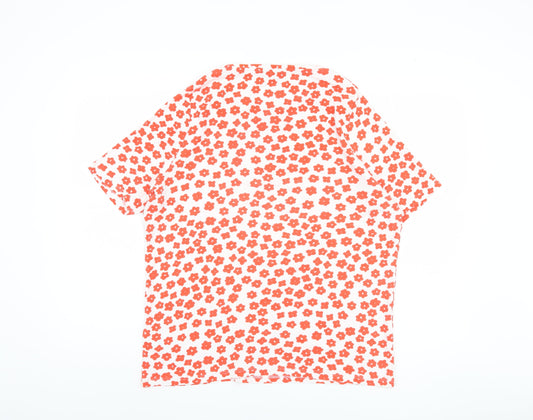 Marks and Spencer Women's Floral Cotton T-Shirt Size 8