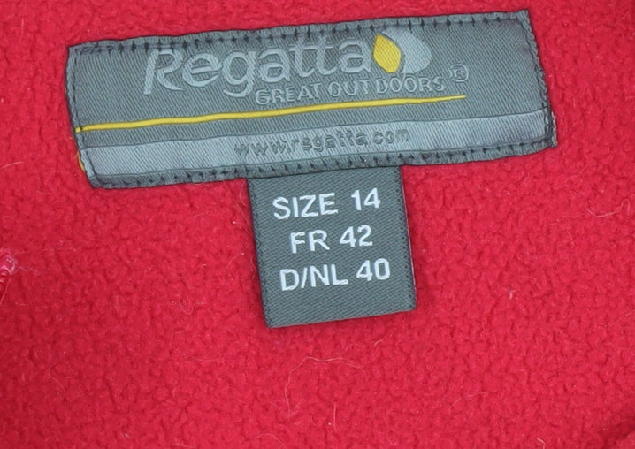 Regatta Women's Red Pullover Fleece Sweatshirt Size 14